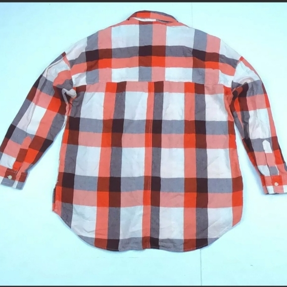 WOMEN'S OLD NAVY THE BOYFRIEND SHIRT PLAID BUTTON-UP LONG SLEEVE | LARGE - Picture 6 of 6